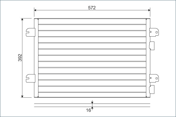 Condensator, climatizare 817701 VALEO