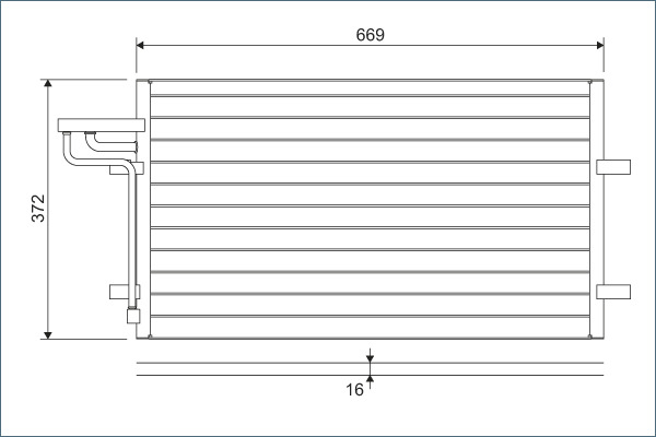 Condensator, climatizare 818046 VALEO