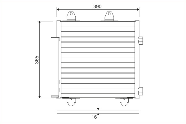 Condensator, climatizare 822577 VALEO