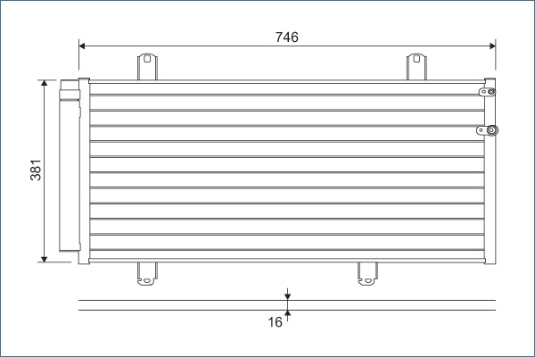 Condensator, climatizare 822584 VALEO