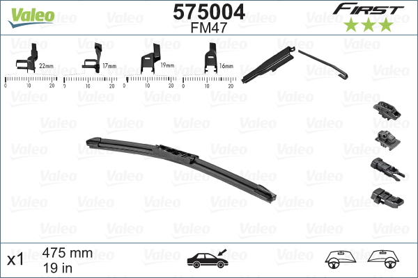 Lamela stergator 575004 VALEO