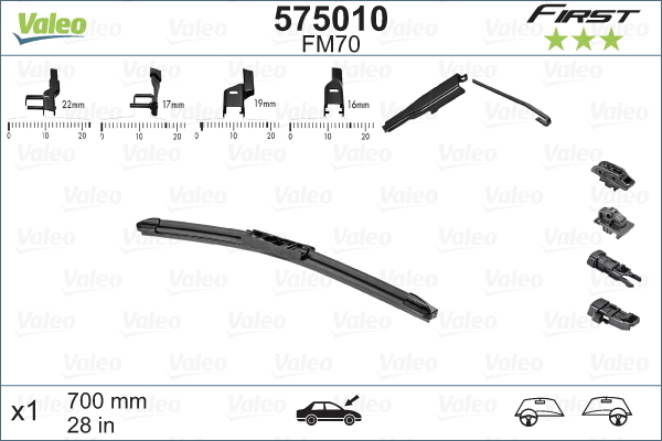 Lamela stergator 575010 VALEO