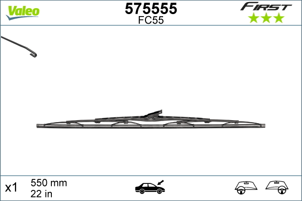 Lamela stergator 575555 VALEO