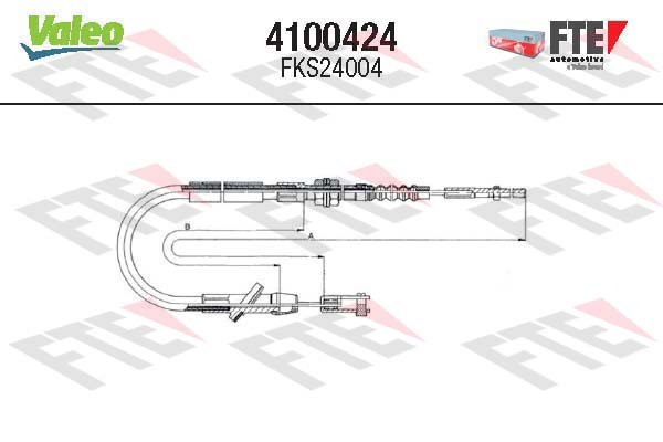 Cablu ambreiaj 4100424 VALEO
