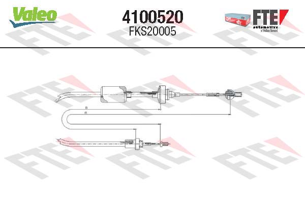 Cablu ambreiaj 4100520 VALEO