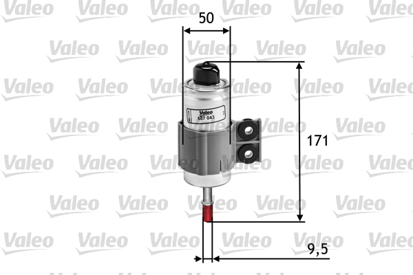 filtru combustibil 587043 VALEO