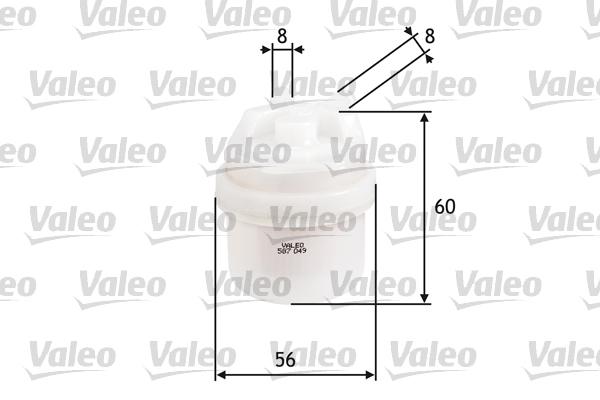 filtru combustibil 587049 VALEO