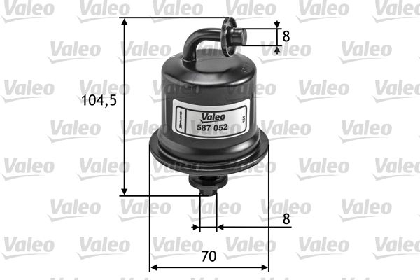 filtru combustibil 587052 VALEO