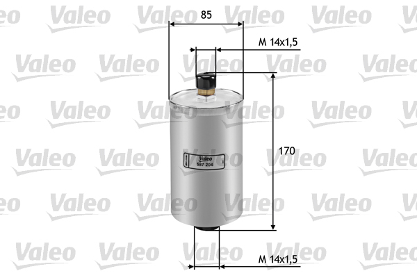filtru combustibil 587204 VALEO