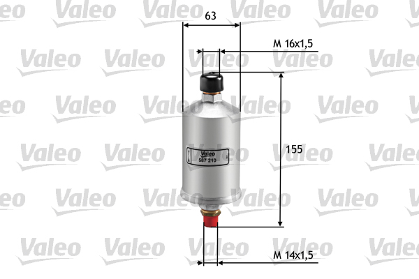 filtru combustibil 587210 VALEO