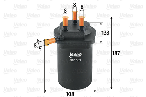 filtru combustibil 587531 VALEO