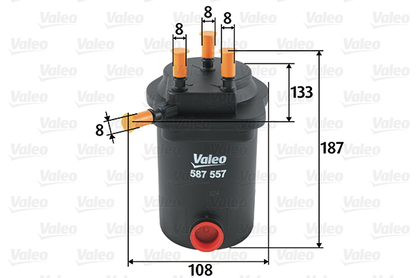 filtru combustibil 587557 VALEO