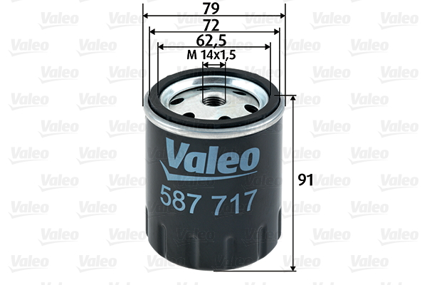 Filtru combustibil 587717 VALEO