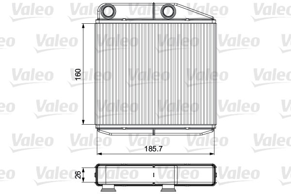 Schimbator caldura, incalzire habitaclu 811502 VALEO