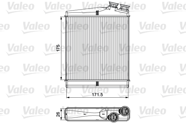 Schimbator caldura, incalzire habitaclu 811512 VALEO