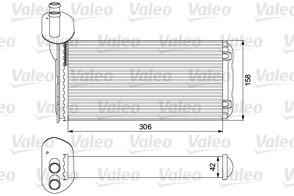 Schimbator caldura, incalzire habitaclu 811519 VALEO