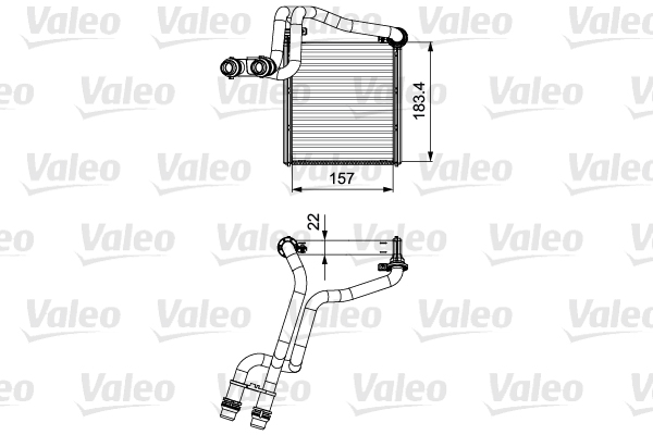 Schimbator caldura, incalzire habitaclu 811536 VALEO