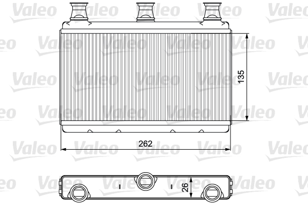 Schimbator caldura, incalzire habitaclu 811537 VALEO