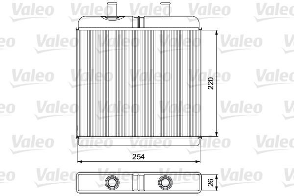 Schimbator caldura, incalzire habitaclu 811539 VALEO