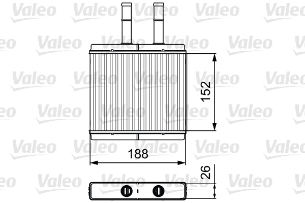 Schimbator caldura, incalzire habitaclu 812442 VALEO