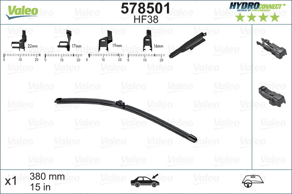 Lamela stergator 578501 VALEO