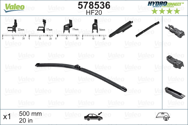 Lamela stergator 578536 VALEO