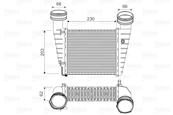 Intercooler, compresor 817938 VALEO