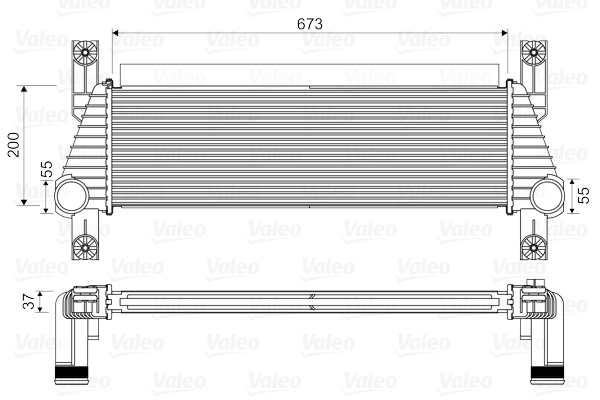 Intercooler, compresor 818352 VALEO