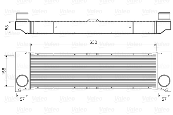 Intercooler, compresor 818356 VALEO