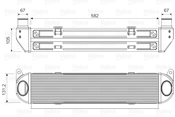 Intercooler, compresor 818359 VALEO