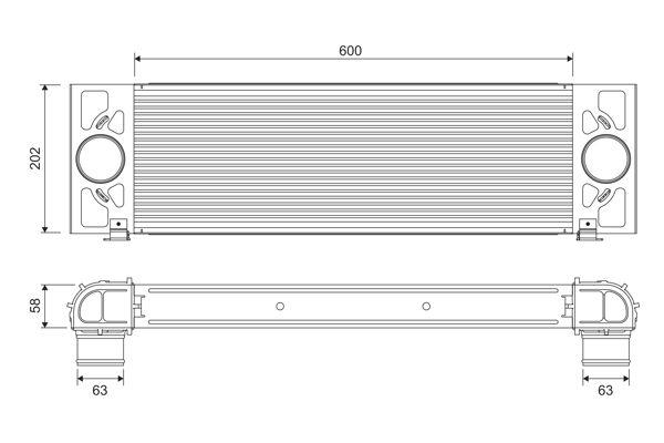 Intercooler, compresor 818376 VALEO