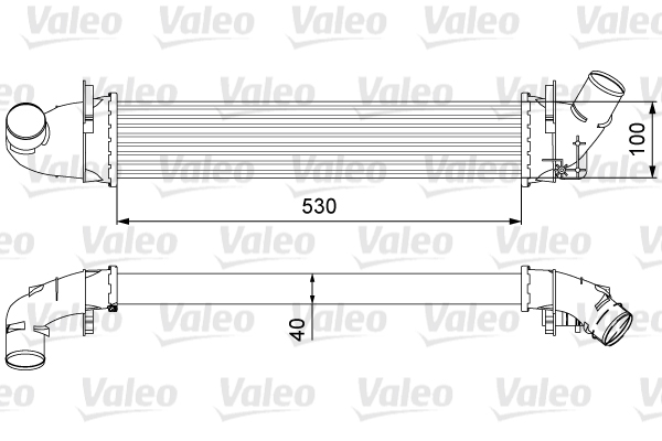 Intercooler, compresor 818544 VALEO