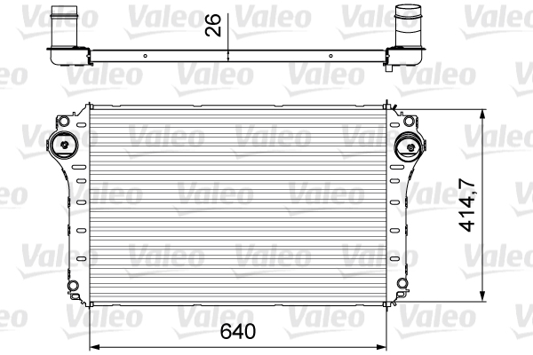 Intercooler, compresor 818568 VALEO