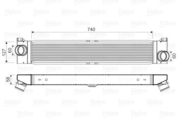 Intercooler, compresor 818569 VALEO