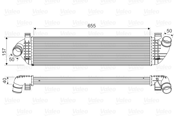 Intercooler, compresor 818571 VALEO