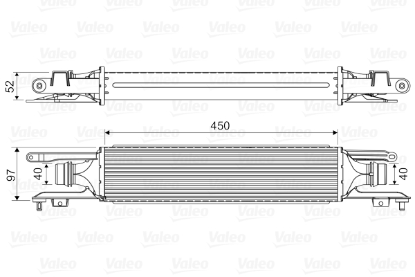 Intercooler, compresor 818577 VALEO