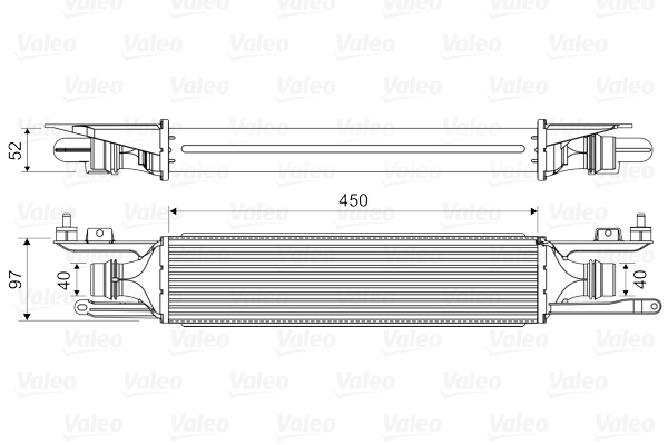 Intercooler, compresor 818578 VALEO