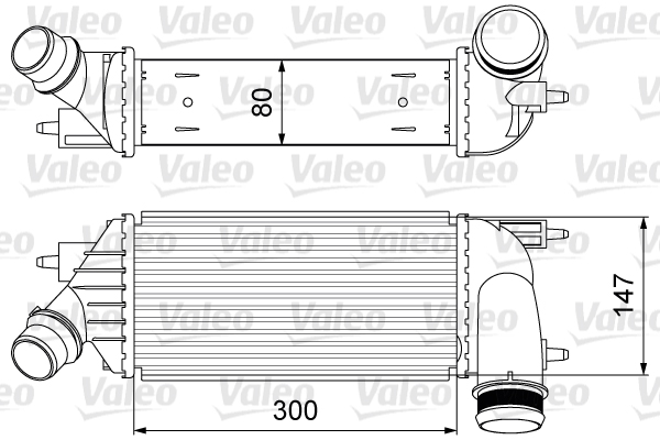 Intercooler, compresor 818583 VALEO