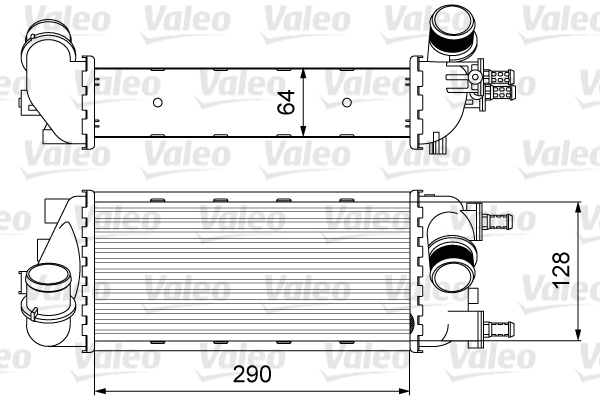 Intercooler, compresor 818585 VALEO