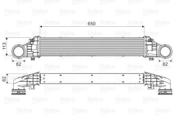 Intercooler, compresor 818587 VALEO