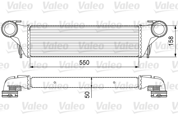 Intercooler, compresor 818618 VALEO