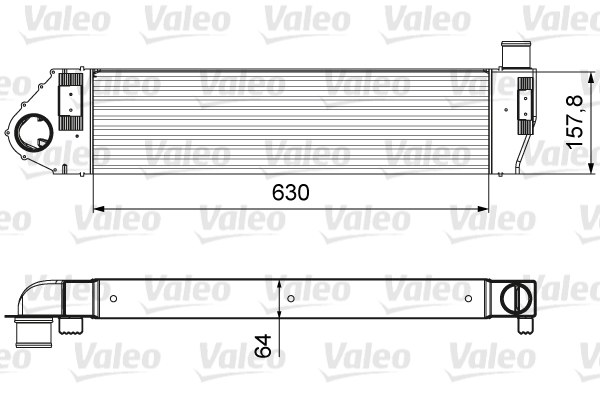 Intercooler, compresor 818621 VALEO