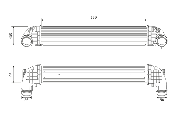 Intercooler, compresor 818698 VALEO