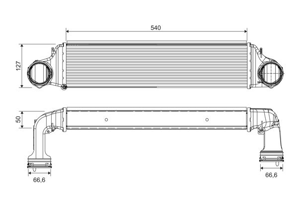 Intercooler, compresor 818715 VALEO