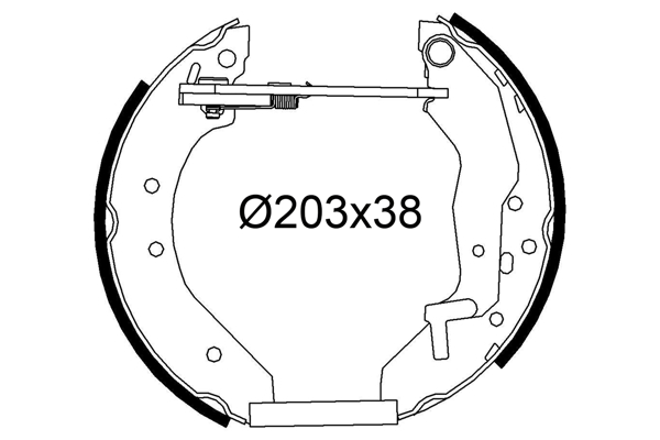 Set saboti frana 554972 VALEO