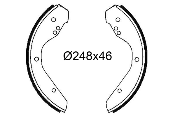 Set saboti frana 564288 VALEO