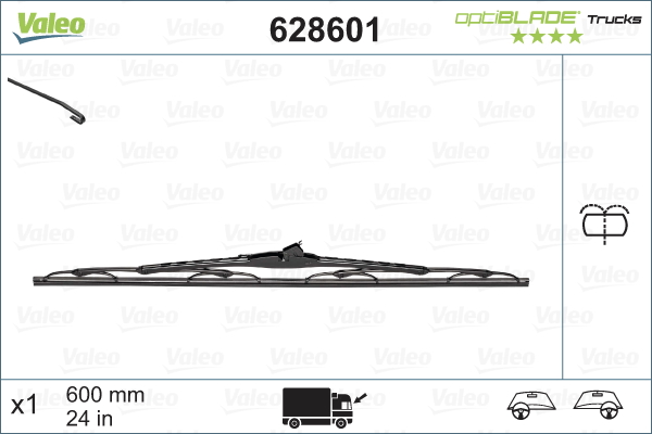 Lamela stergator 628601 VALEO