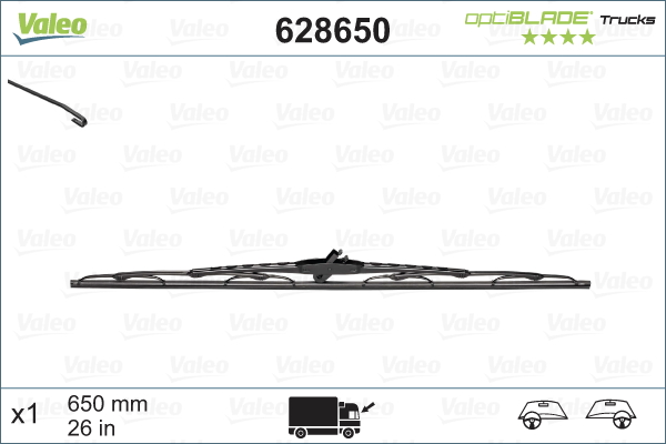 Lamela stergator 628650 VALEO