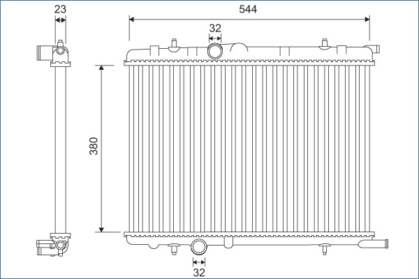 Radiator, racire motor 701124 VALEO