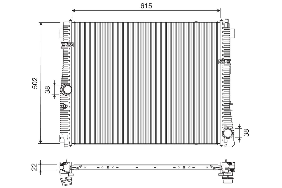 Radiator, racire motor 701311 VALEO